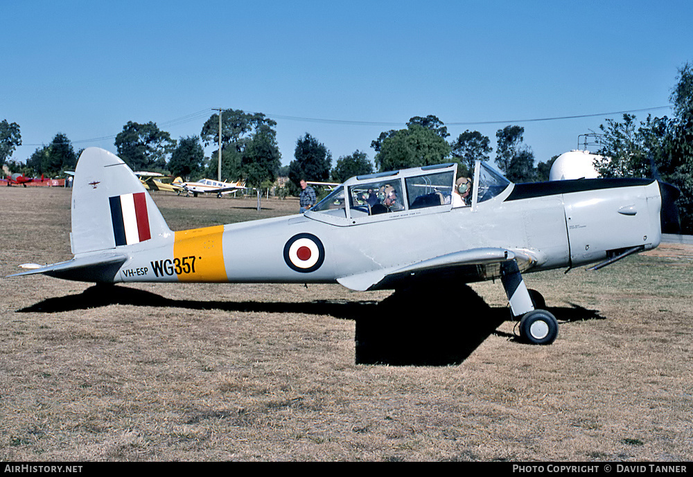 Aircraft Photo of VH-ESP / WG357 | De Havilland DHC-1 Chipmunk T10 | UK - Air Force | AirHistory.net #40080
