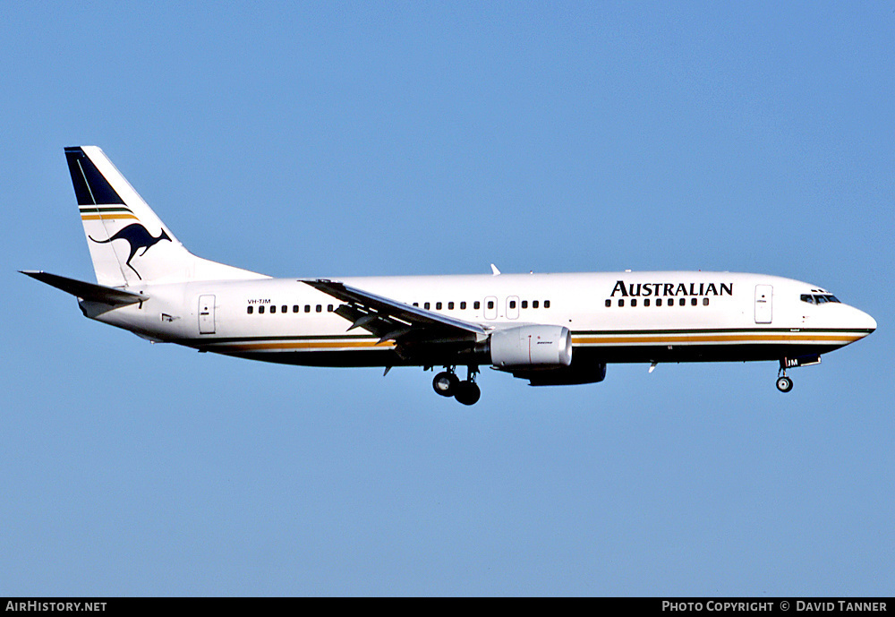 Aircraft Photo of VH-TJM | Boeing 737-476 | Australian Airlines | AirHistory.net #40088