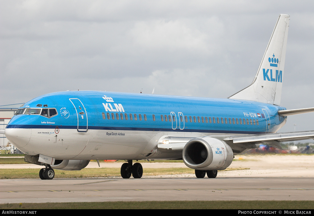 Aircraft Photo of PH-BDW | Boeing 737-406 | KLM - Royal Dutch Airlines | AirHistory.net #40144