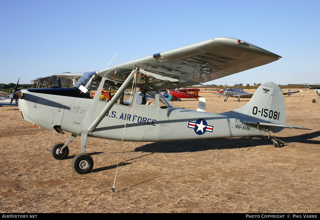 Aircraft Photo of VH-XVN / 0-15081 | Cessna O-1A Bird Dog | USA - Air Force | AirHistory.net #40159