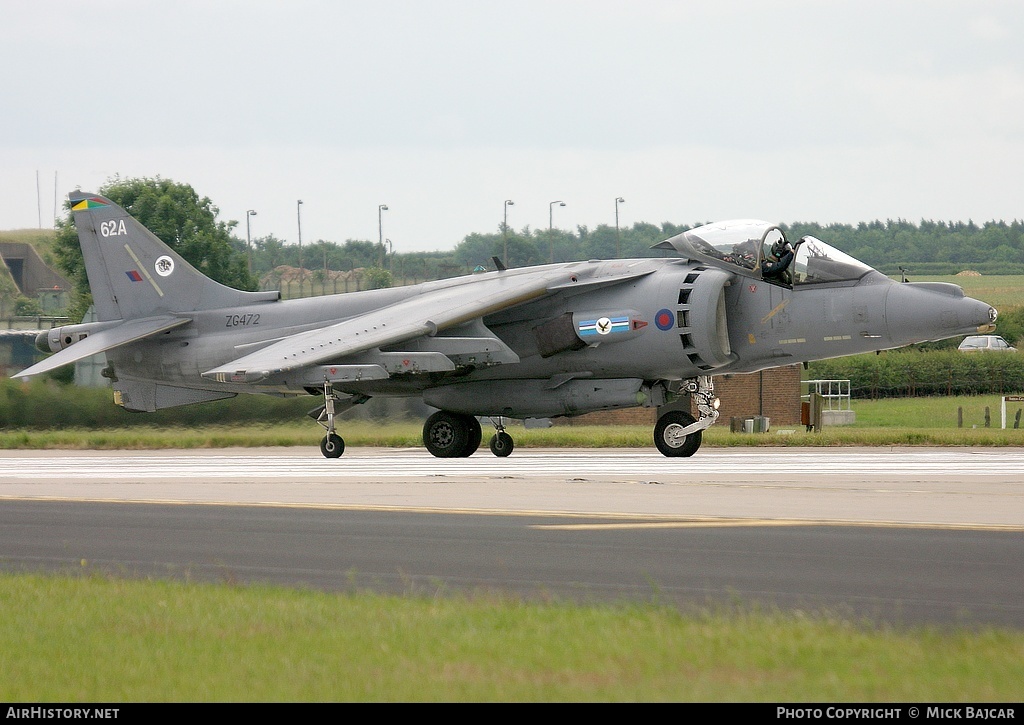 Aircraft Photo of ZG472 | British Aerospace Harrier GR7A | UK - Air Force | AirHistory.net #40166
