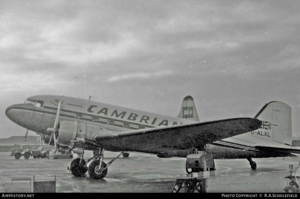 Aircraft Photo of G-ALXL | Douglas C-47B Skytrain | Cambrian Airways | AirHistory.net #40203