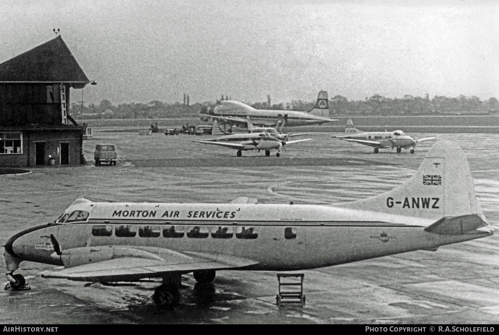 Aircraft Photo of G-ANWZ | De Havilland D.H. 114 Heron 1B | Morton Air Services | AirHistory.net #40204