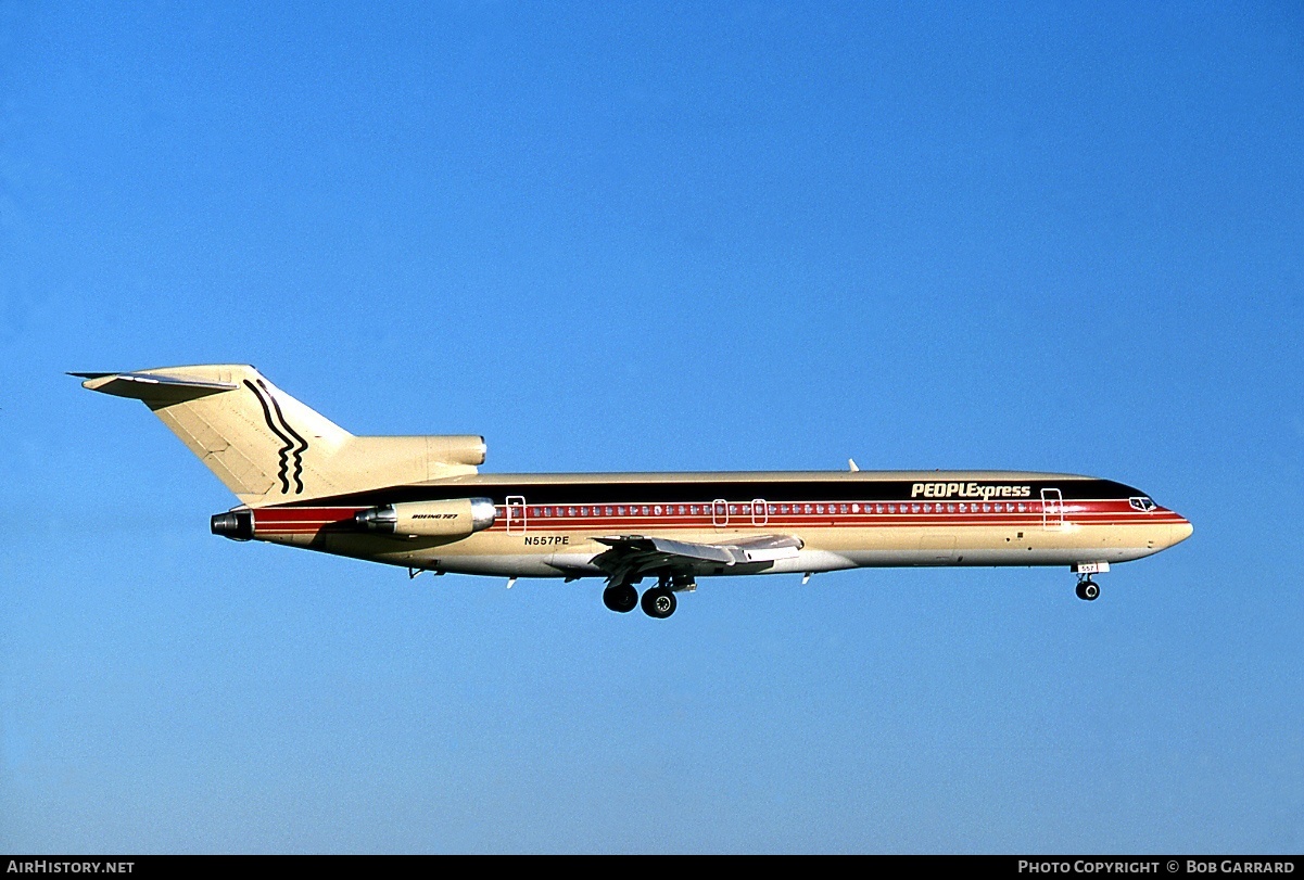 Aircraft Photo of N557PE | Boeing 727-227/Adv | PeoplExpress | AirHistory.net #40277