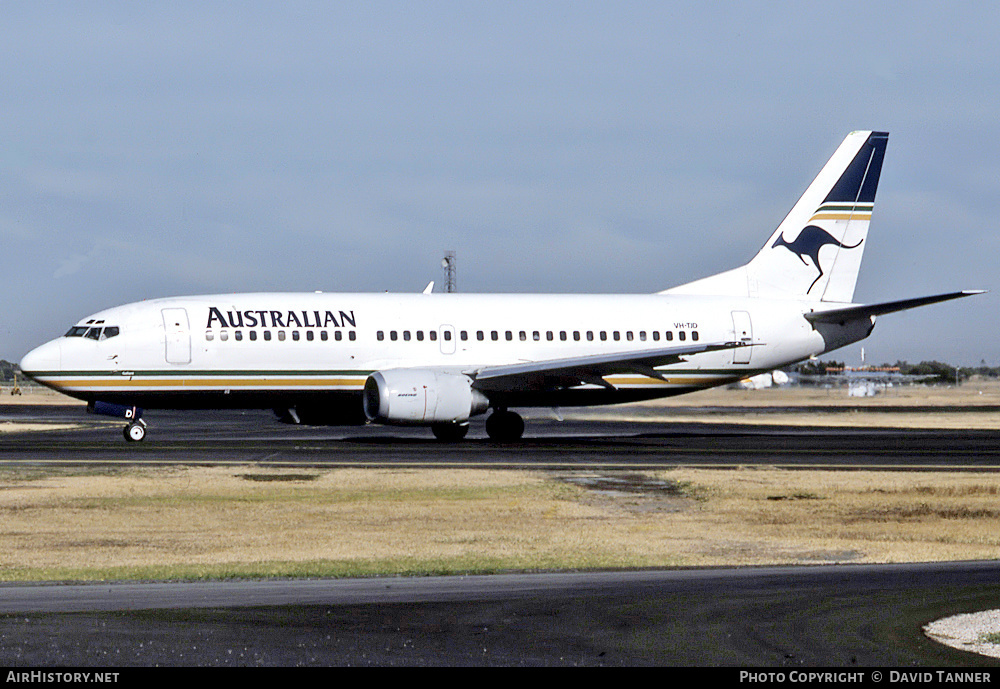Aircraft Photo of VH-TJD | Boeing 737-376 | Australian Airlines | AirHistory.net #40320
