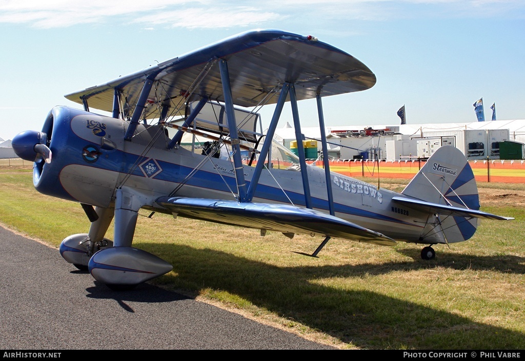 Aircraft Photo of N68828 | Boeing PT-13D Kaydet (E75) | Eddie Andreini Airshows | AirHistory.net #40364