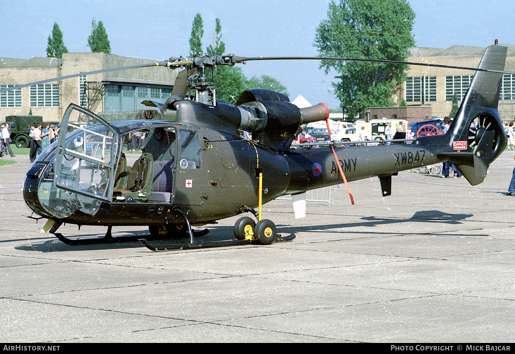 Aircraft Photo of XW847 | Aerospatiale SA-341B Gazelle AH1 | UK - Army | AirHistory.net #40373