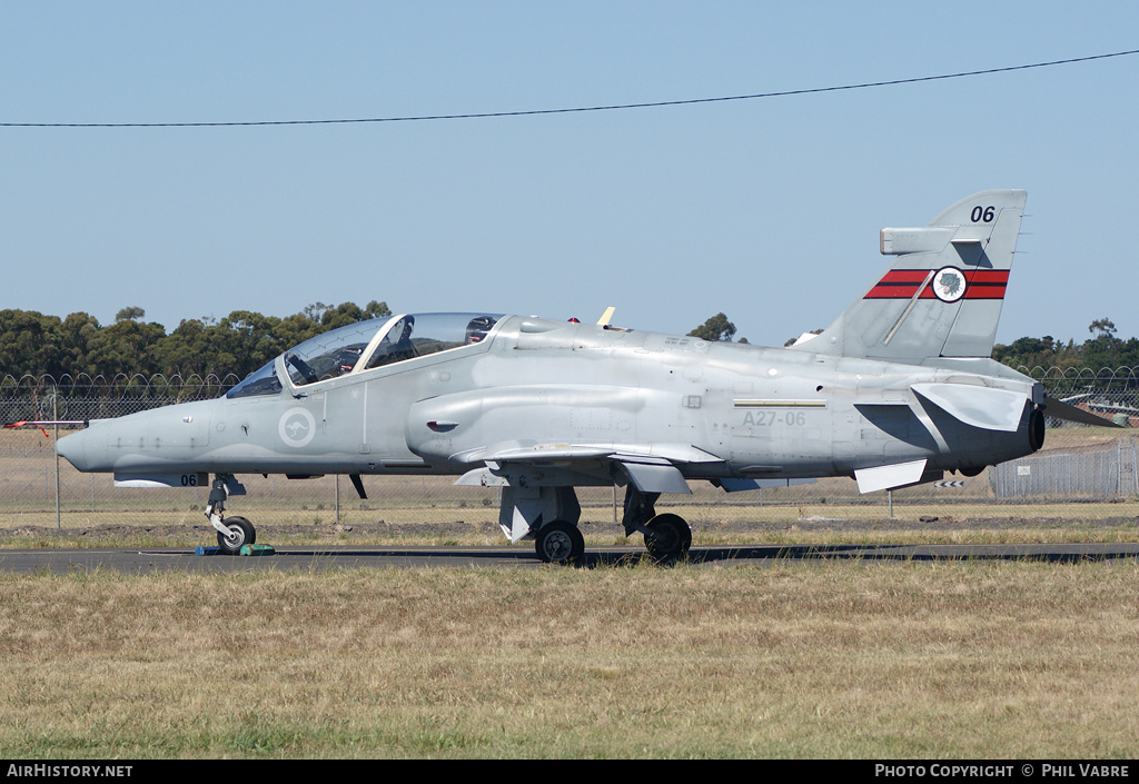 Aircraft Photo of A27-06 | BAE Systems Hawk 127 | Australia - Air Force | AirHistory.net #40381