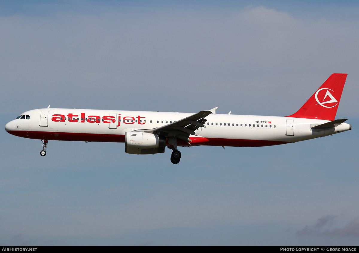 Aircraft Photo of TC-ETF | Airbus A321-231 | Atlasjet Airlines | AirHistory.net #40394