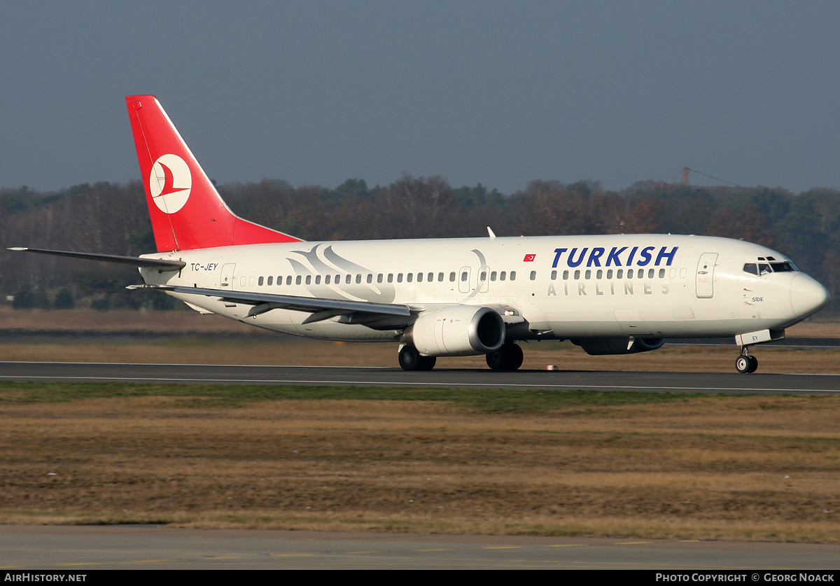 Aircraft Photo of TC-JEY | Boeing 737-4Y0 | Turkish Airlines | AirHistory.net #40399