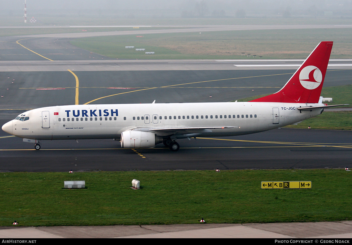 Aircraft Photo of TC-JGC | Boeing 737-8F2 | Turkish Airlines | AirHistory.net #40402