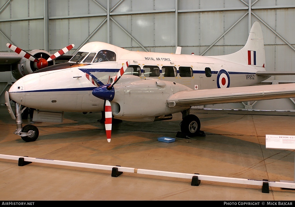 Aircraft Photo of VP952 | De Havilland D.H. 104 Devon C2/2 | UK - Air Force | AirHistory.net #40418