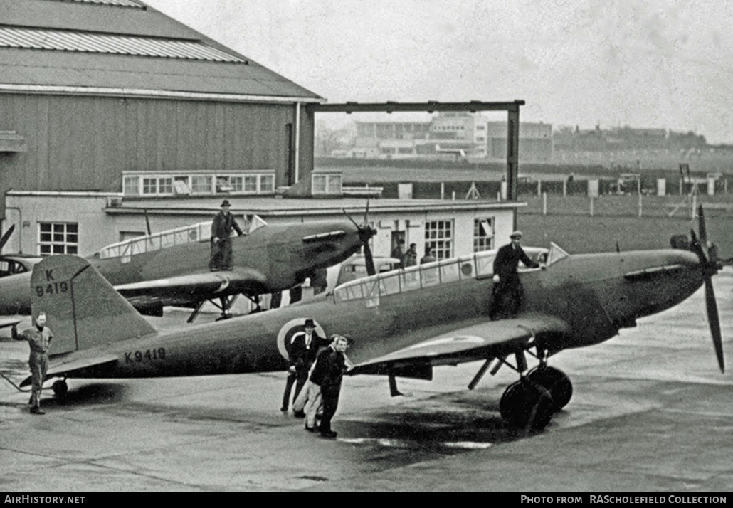 Aircraft Photo of K9419 | Fairey Battle Mk.I | UK - Air Force | AirHistory.net #40441
