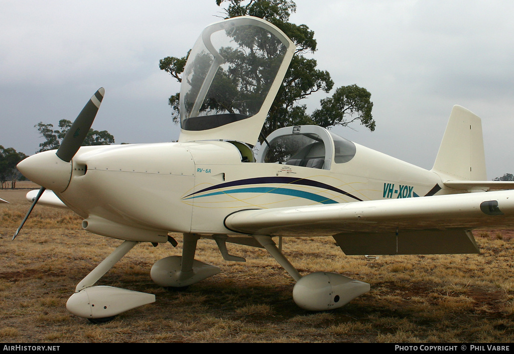 Aircraft Photo of VH-XOX | Van's RV-6A | AirHistory.net #40505