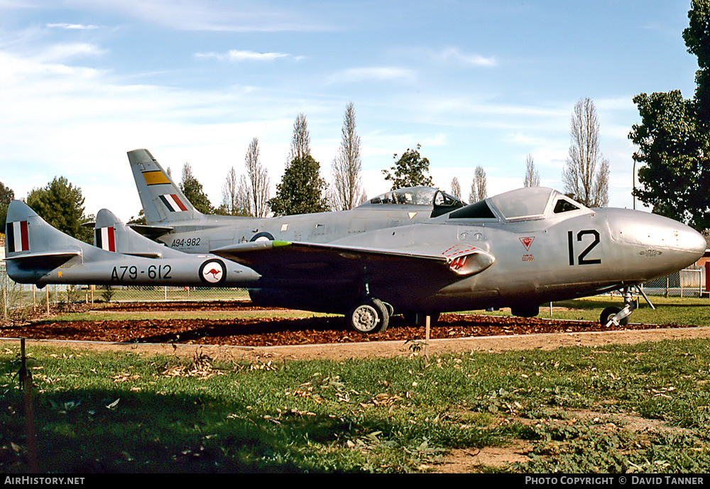 Aircraft Photo of A79-612 | De Havilland D.H. 115 Vampire T55 | Australia - Air Force | AirHistory.net #40558