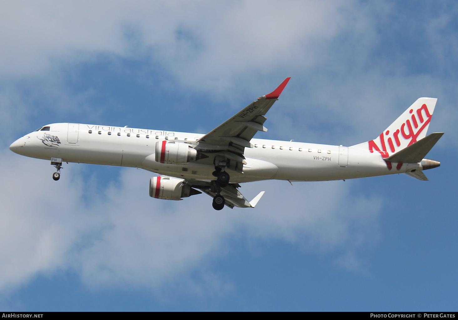 Aircraft Photo of VH-ZPH | Embraer 190AR (ERJ-190-100IGW) | Virgin Australia Airlines | AirHistory.net #40579
