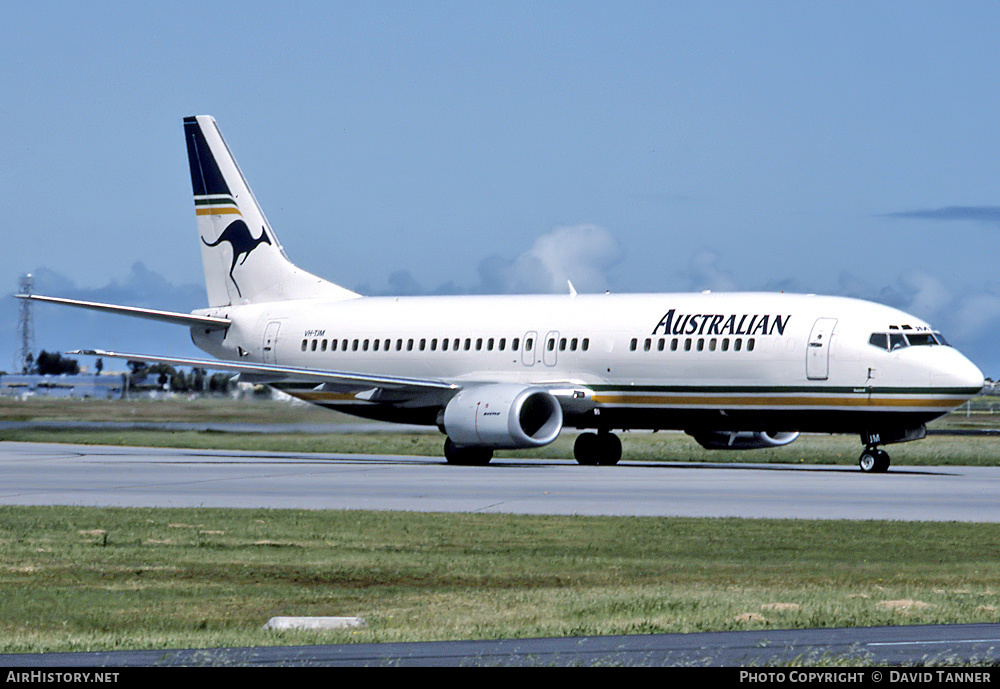 Aircraft Photo of VH-TJM | Boeing 737-476 | Australian Airlines | AirHistory.net #40685