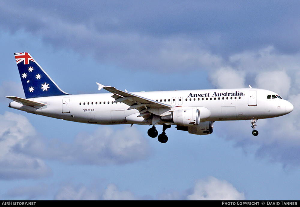 Aircraft Photo of VH-HYJ | Airbus A320-211 | Ansett Australia | AirHistory.net #40686