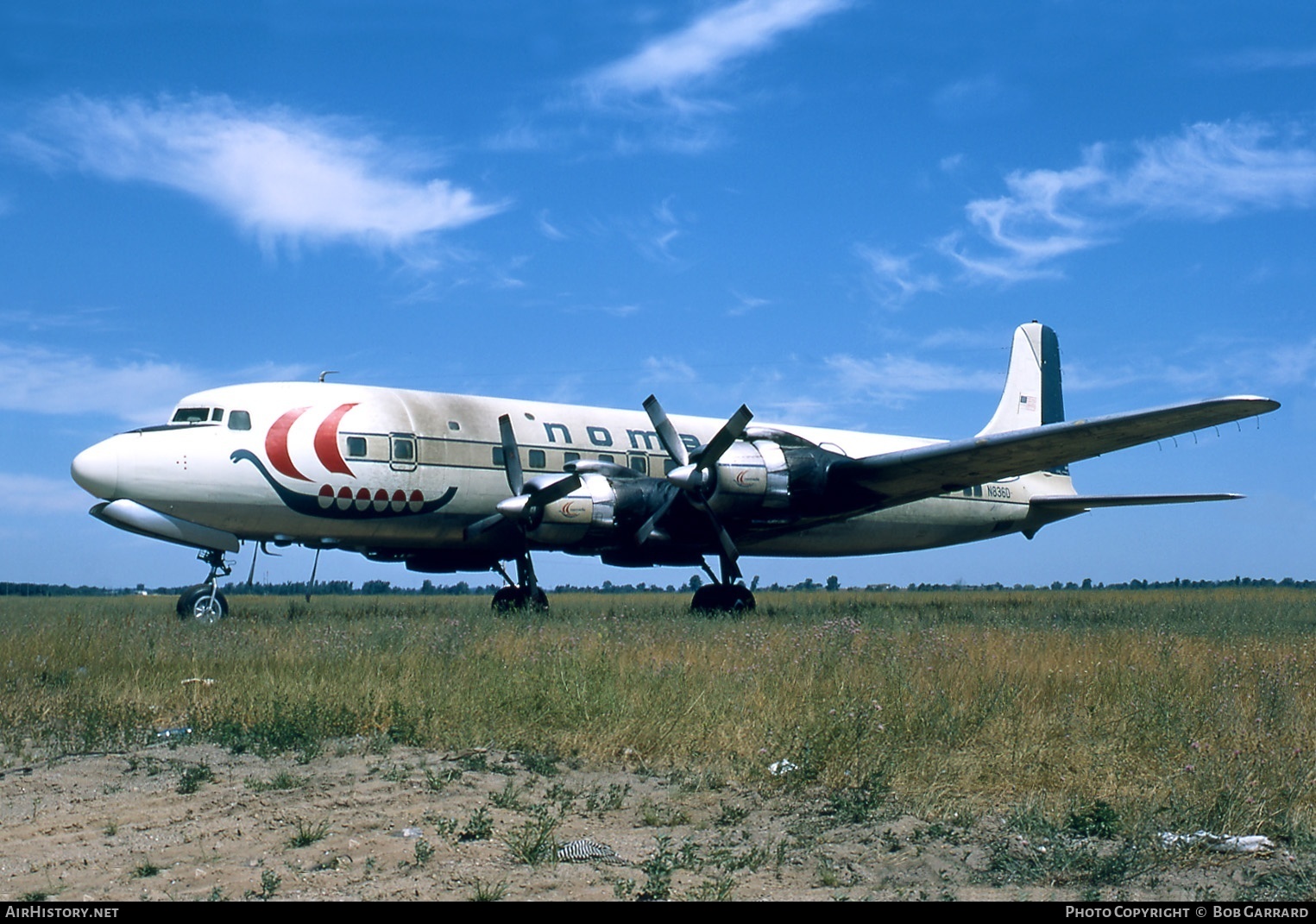 Aircraft Photo of N836D | Douglas DC-7B | Nomads Travel Club | AirHistory.net #40705