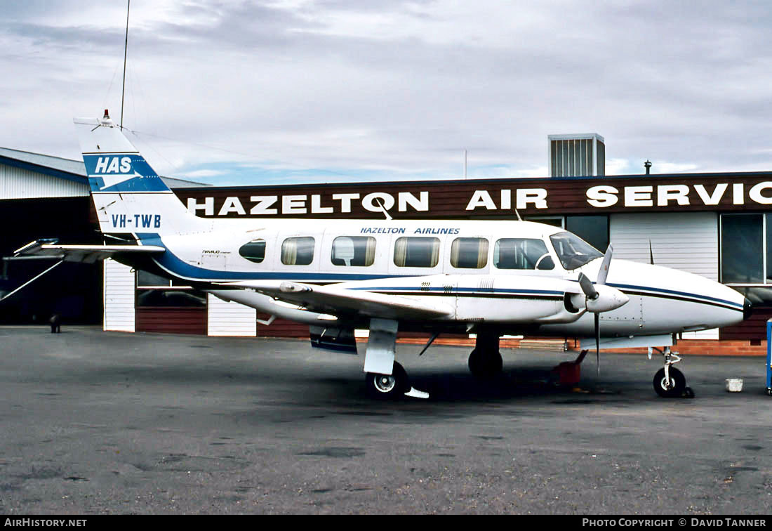 Aircraft Photo of VH-TWB | Piper PA-31-350 Navajo Chieftain | Hazelton Airlines | AirHistory.net #40780