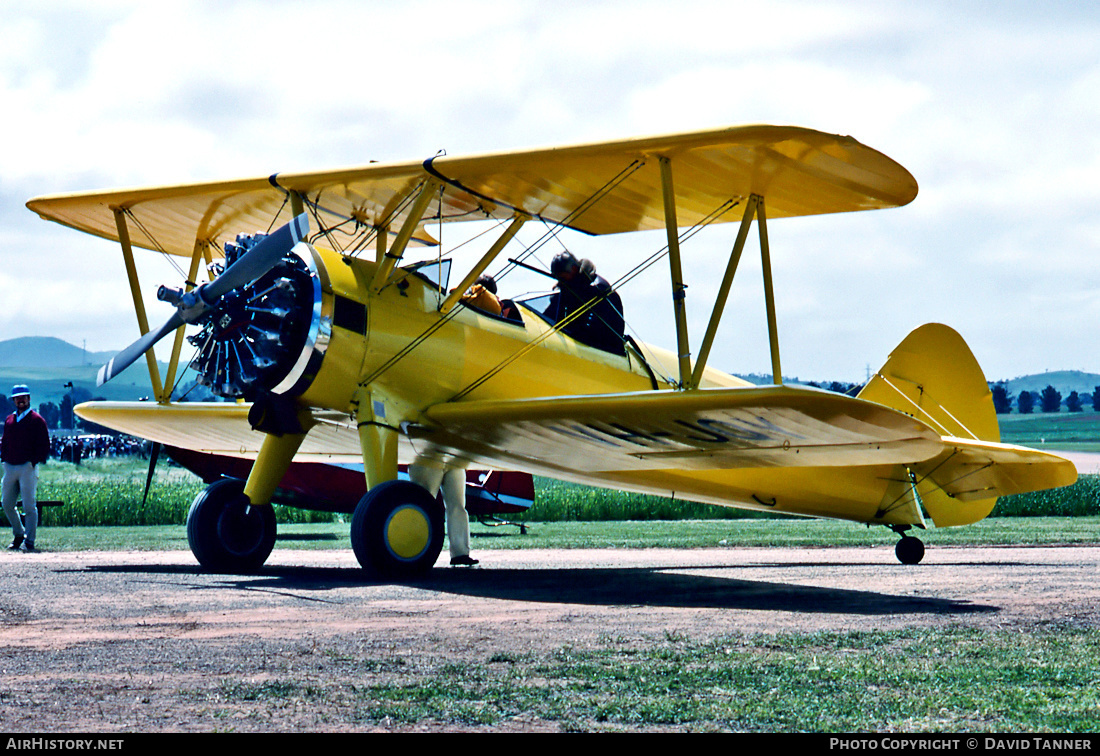 Aircraft Photo of VH-JQY | Boeing PT-13D Kaydet (E75) | AirHistory.net #40791