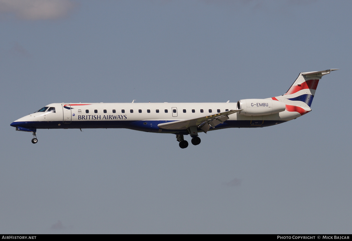 Aircraft Photo of G-EMBU | Embraer ERJ-145EU (EMB-145EU) | British Airways | AirHistory.net #40849