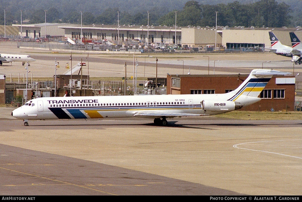 Aircraft Photo of SE-DRU | McDonnell Douglas MD-83 (DC-9-83) | Transwede Airways | AirHistory.net #40858