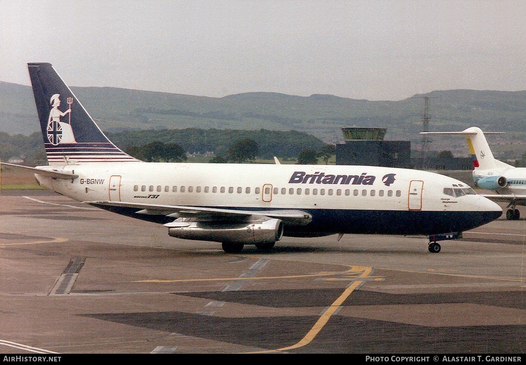 Aircraft Photo of G-BGNW | Boeing 737-219/Adv | Britannia Airways | AirHistory.net #40863