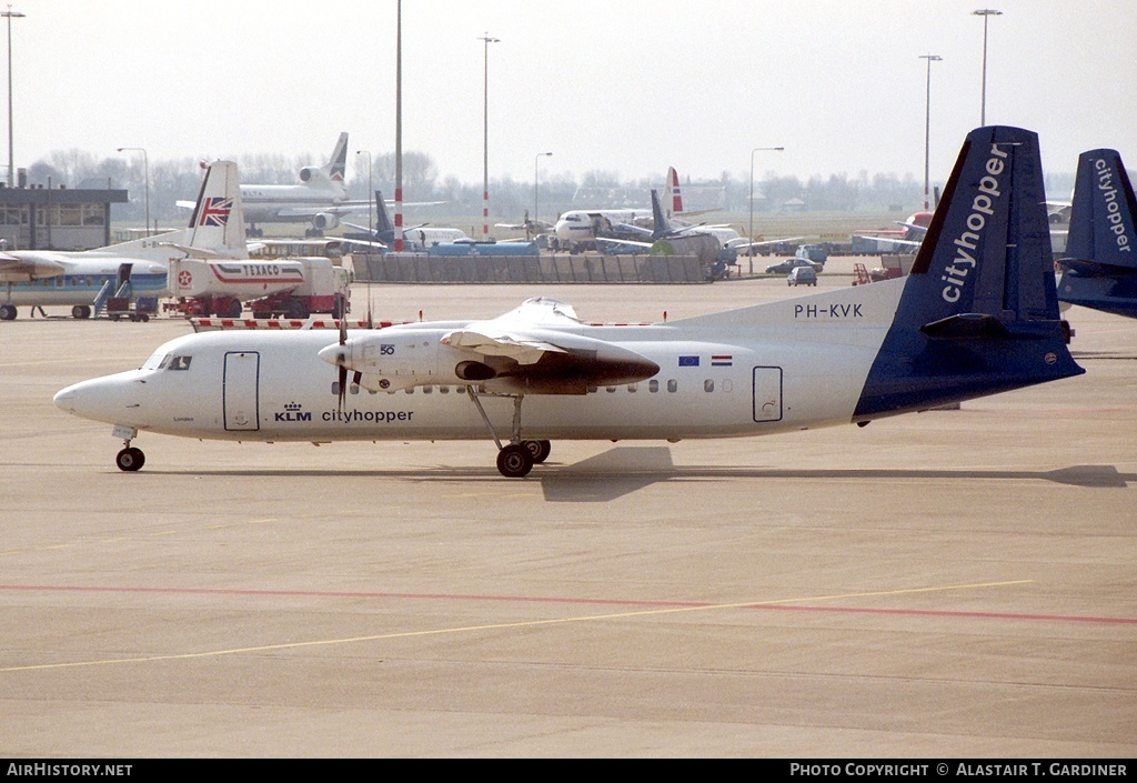 Aircraft Photo of PH-KVK | Fokker 50 | KLM Cityhopper | AirHistory.net #40867