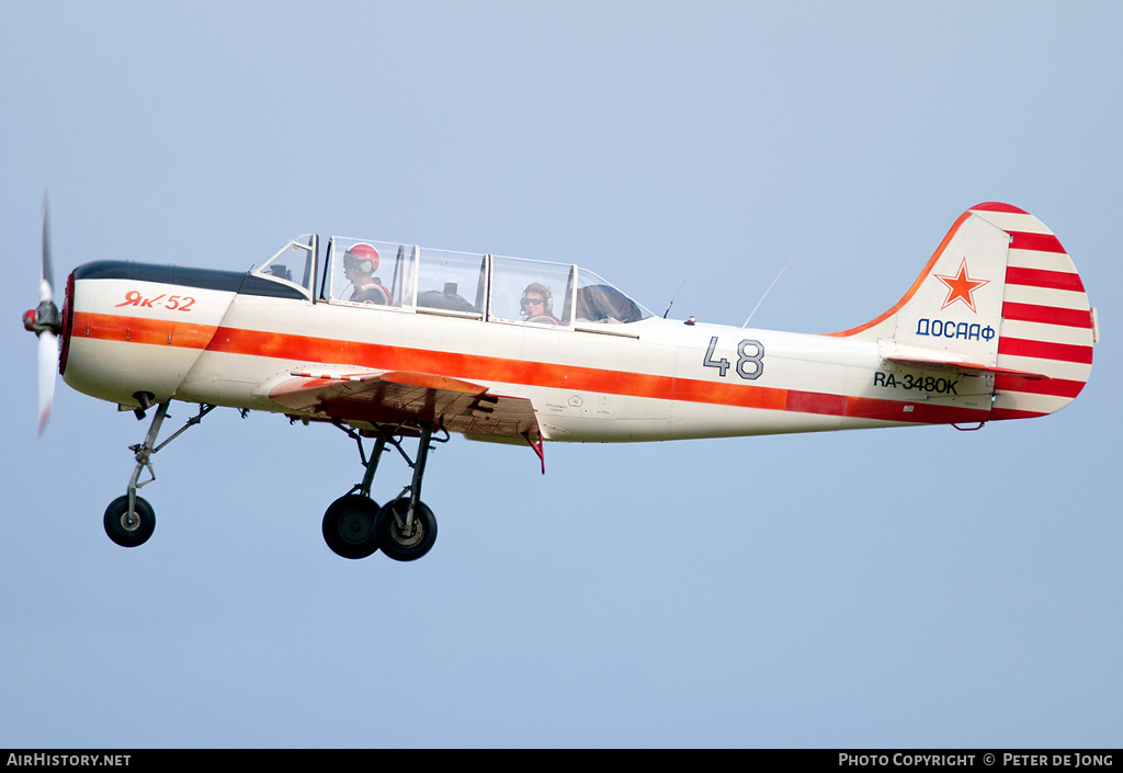 Aircraft Photo of RA-3480K | Yakovlev Yak-52 | Soviet Union - DOSAAF | AirHistory.net #40921