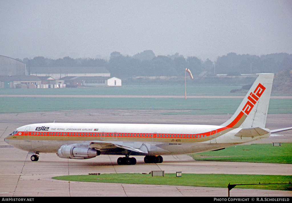 Aircraft Photo of JY-ADO | Boeing 707-3D3C | Alia - The Royal Jordanian Airline | AirHistory.net #40959