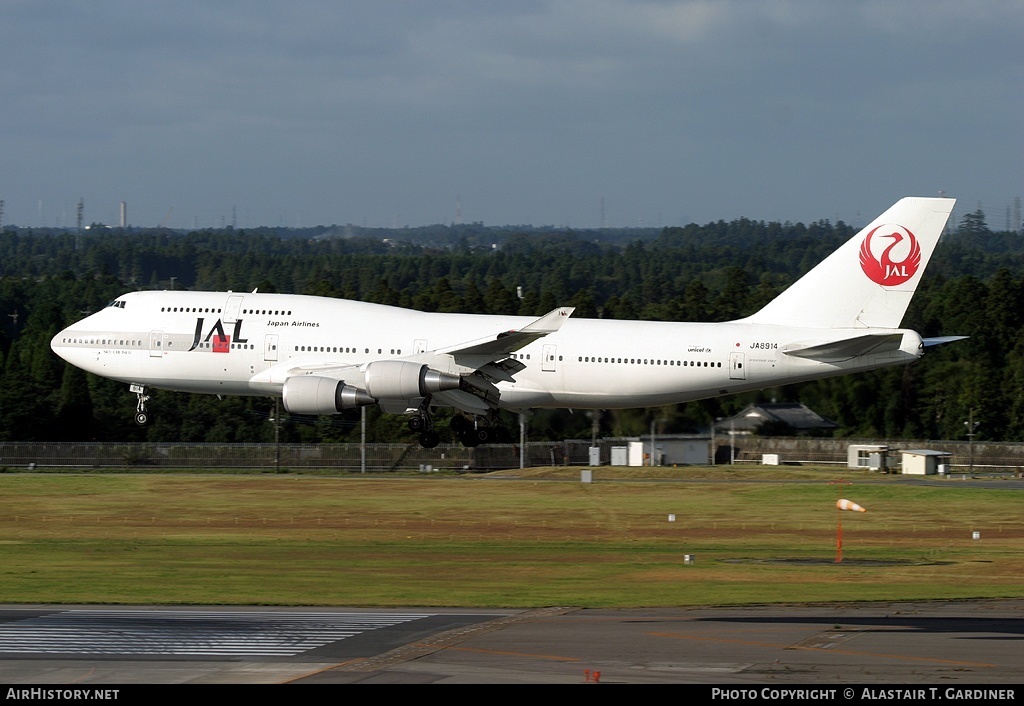 Aircraft Photo of JA8914 | Boeing 747-446 | Japan Airlines - JAL | AirHistory.net #41026