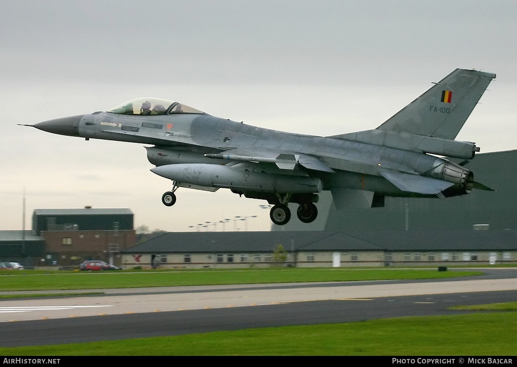 Aircraft Photo of FA-100 | General Dynamics F-16AM Fighting Falcon | Belgium - Air Force | AirHistory.net #41035