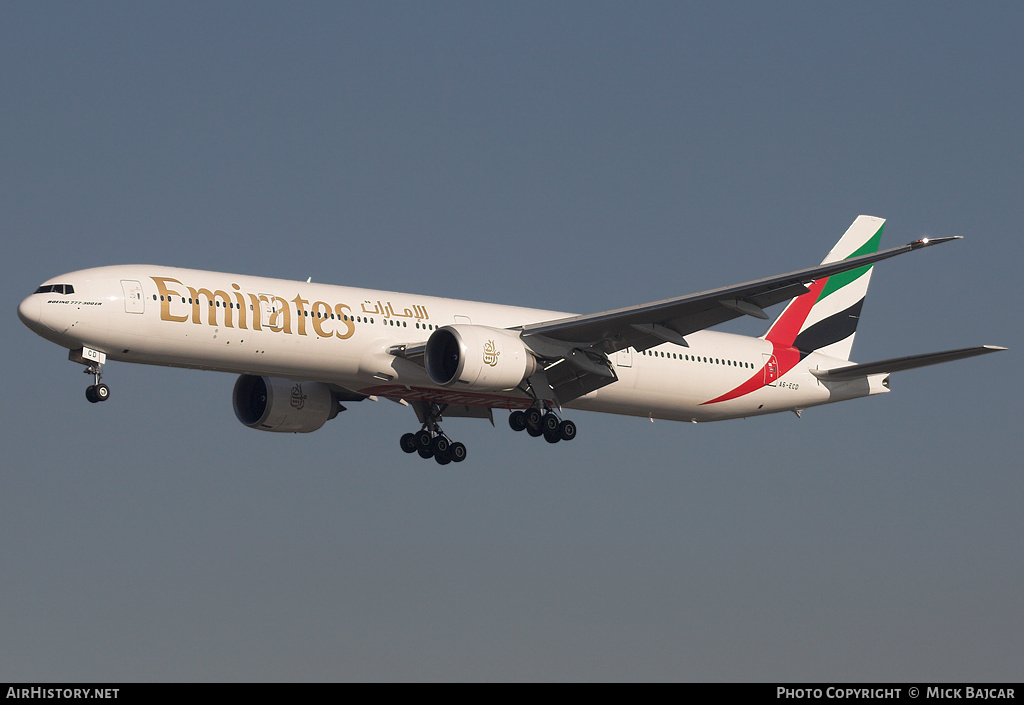 Aircraft Photo of A6-ECD | Boeing 777-36N/ER | Emirates | AirHistory.net #41062