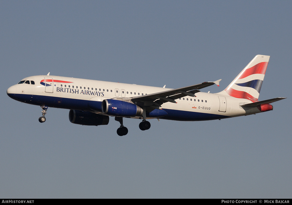 Aircraft Photo of G-EUUO | Airbus A320-232 | British Airways | AirHistory.net #41065