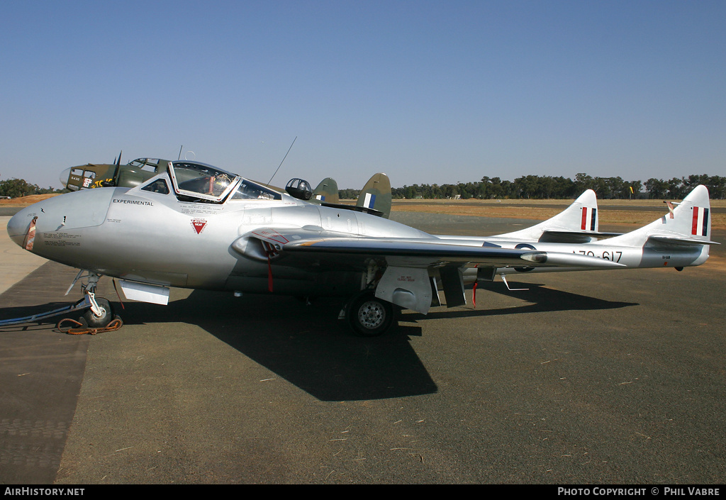 Aircraft Photo of VH-VAM / A79-617 | De Havilland D.H. 115 Vampire T35 | Australia - Air Force | AirHistory.net #41066