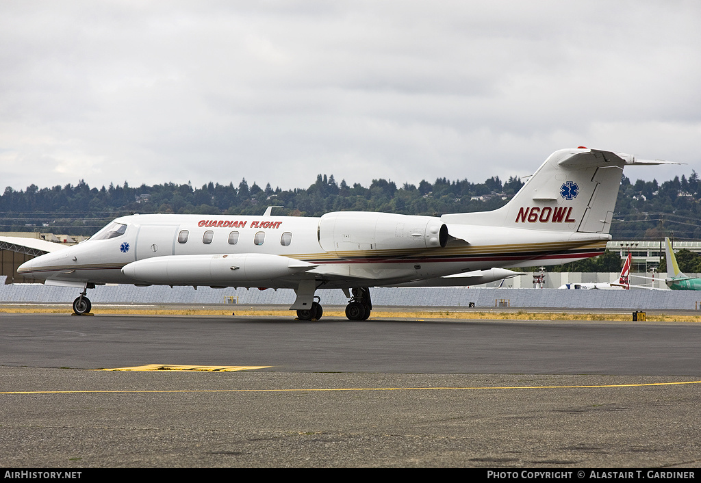 Aircraft Photo of N60WL | Gates Learjet 35A | Guardian Flight | AirHistory.net #41093