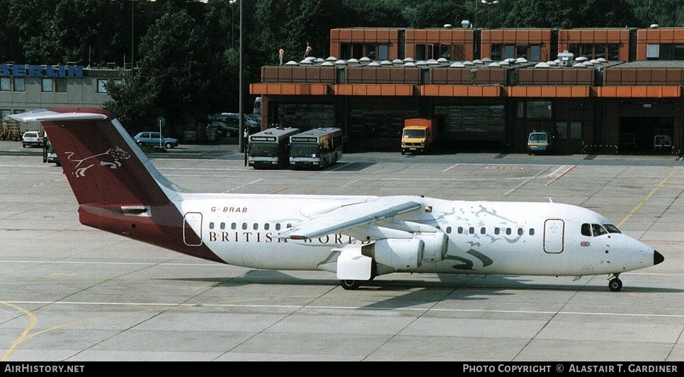 Aircraft Photo of G-BRAB | British Aerospace BAe-146-300 | British World Airlines | AirHistory.net #41096
