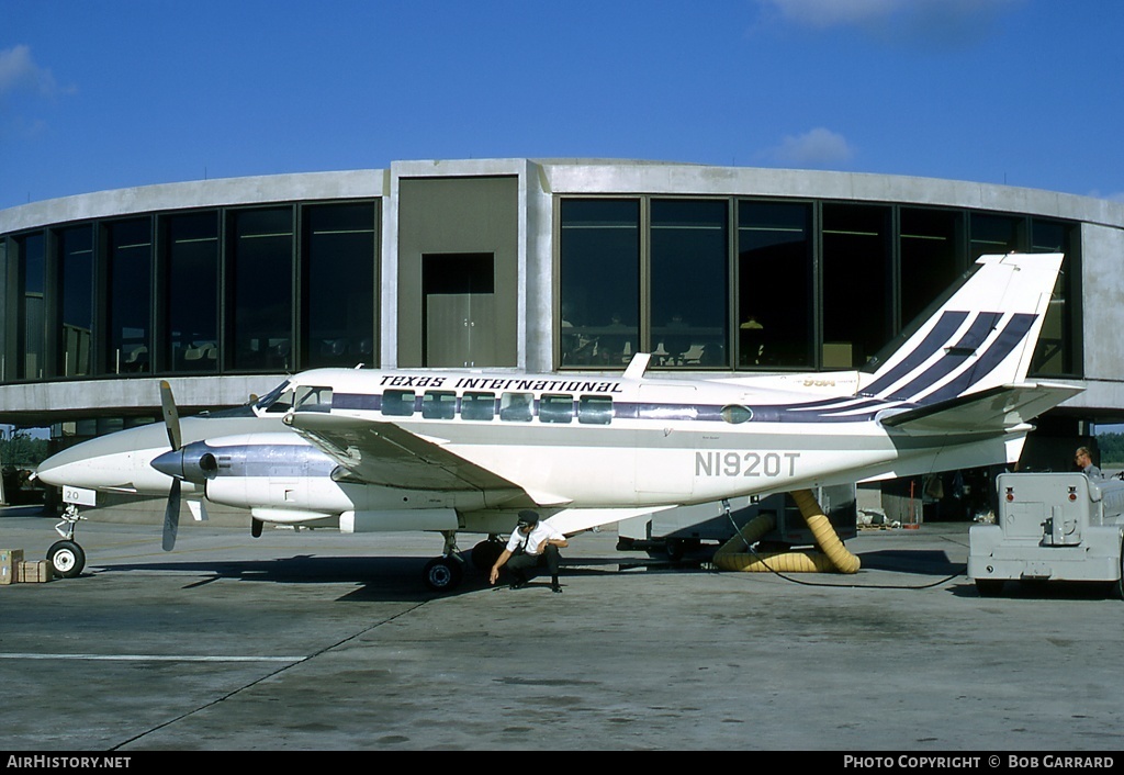 Aircraft Photo of N1920T | Beech 99A Airliner | Texas International Airlines | AirHistory.net #41128