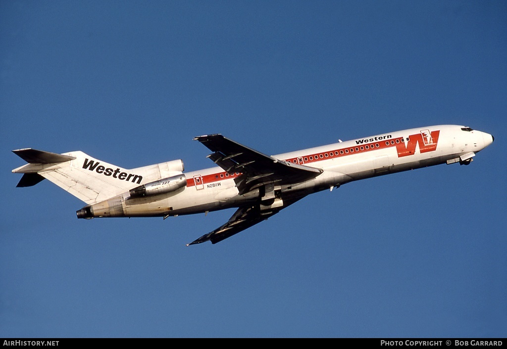 Aircraft Photo of N2811W | Boeing 727-247/Adv | Western Airlines | AirHistory.net #41129