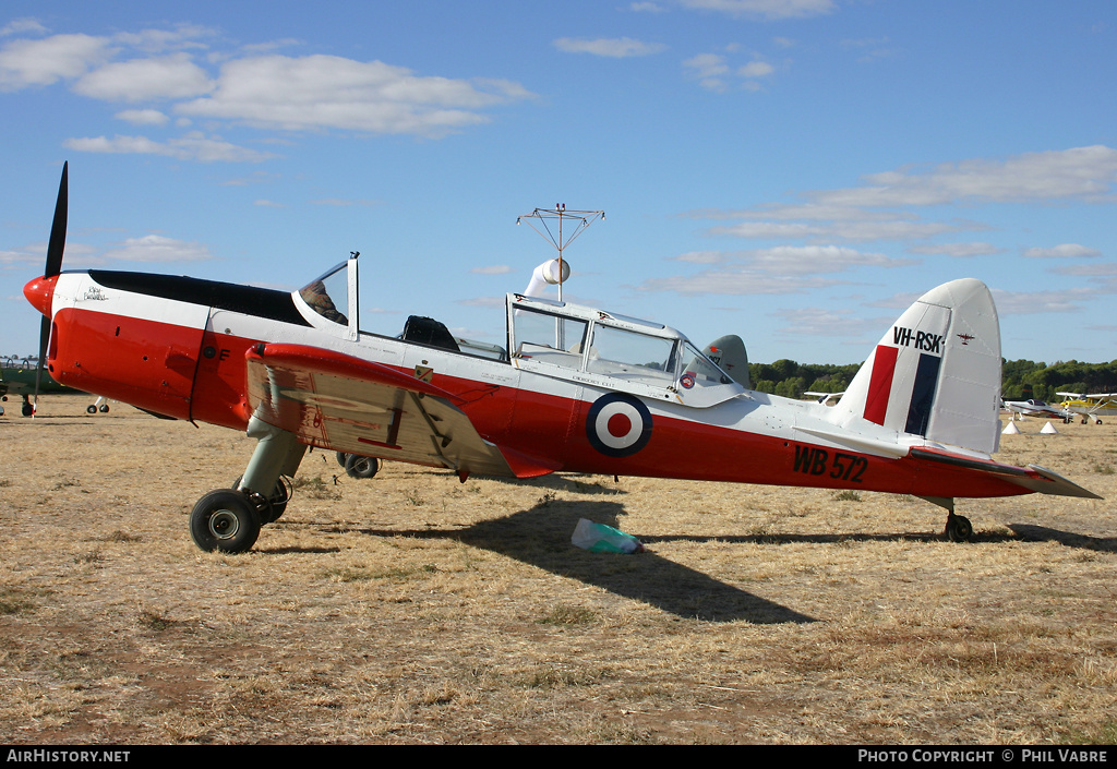 Aircraft Photo of VH-RSK / WB572 | De Havilland DHC-1 Chipmunk Mk22 | UK - Air Force | AirHistory.net #41152