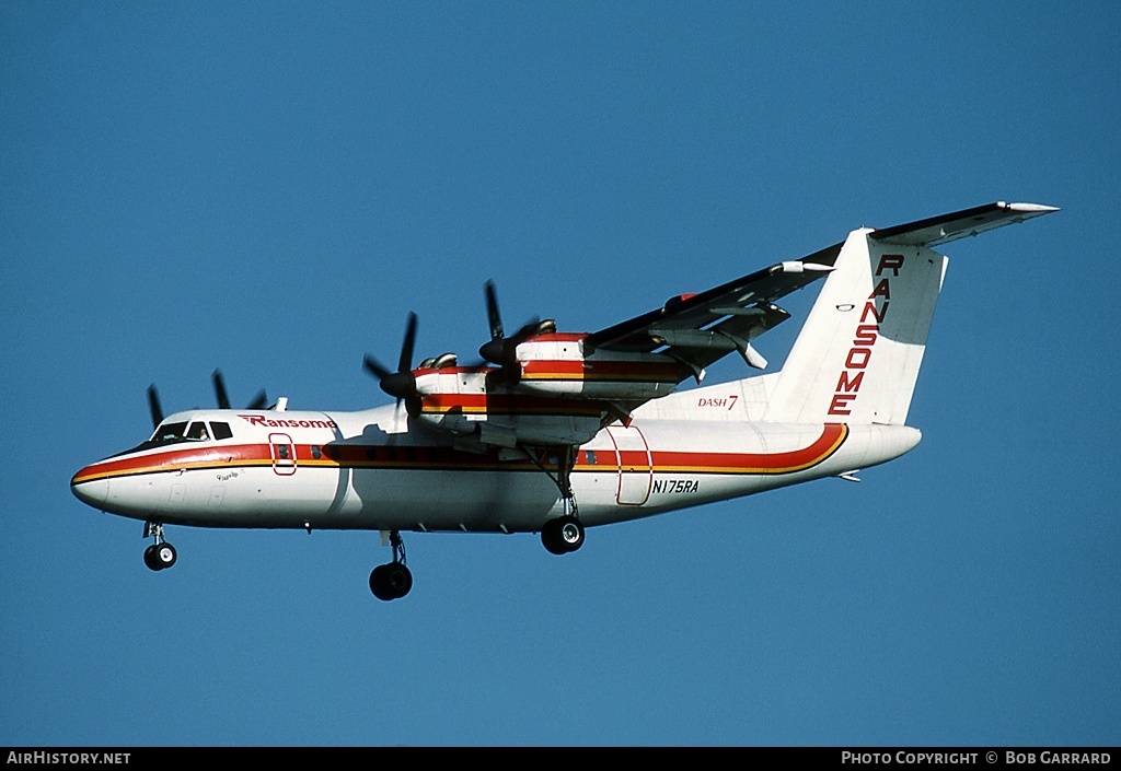 Aircraft Photo of N175RA | De Havilland Canada DHC-7-102 Dash 7 | Ransome Airlines | AirHistory.net #41230