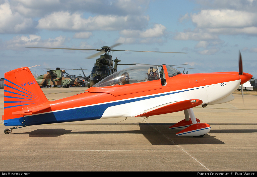 Aircraft Photo of VH-CLG | Van's RV-8 | AirHistory.net