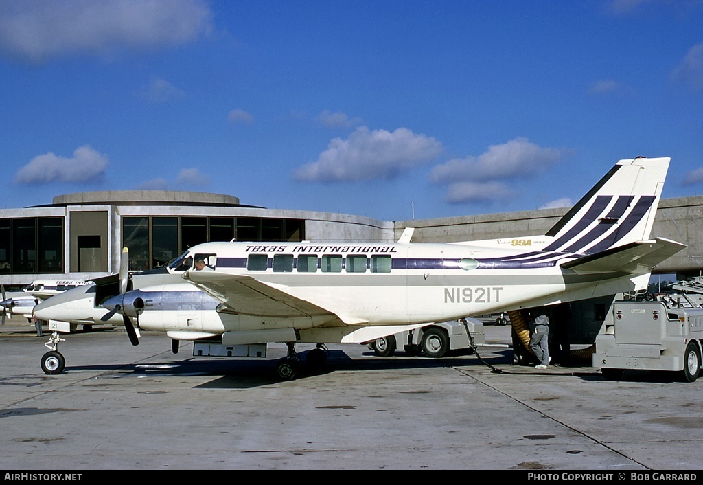 Aircraft Photo of N1921T | Beech 99A Airliner | Texas International Airlines | AirHistory.net #41307