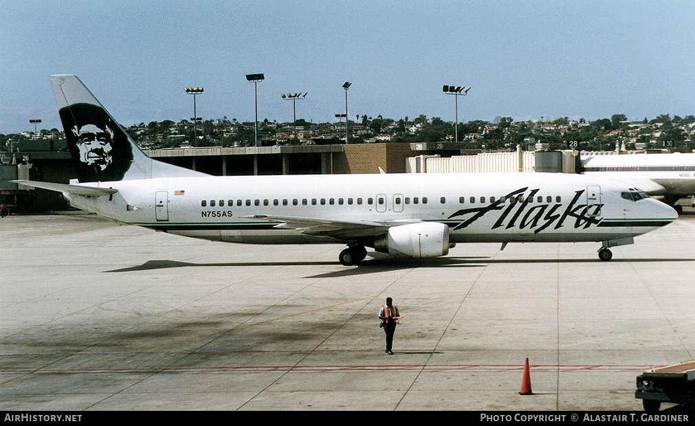 Aircraft Photo of N755AS | Boeing 737-4Q8 | Alaska Airlines | AirHistory.net #41327