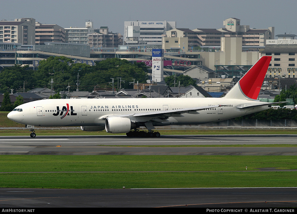 Aircraft Photo of JA8984 | Boeing 777-246 | Japan Airlines - JAL | AirHistory.net #41338