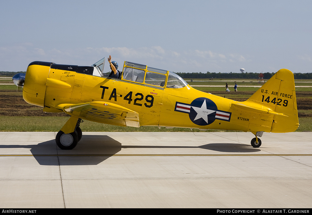 Aircraft Photo of N729AM / 14429 | North American T-6G Texan | USA - Air Force | AirHistory.net #41353