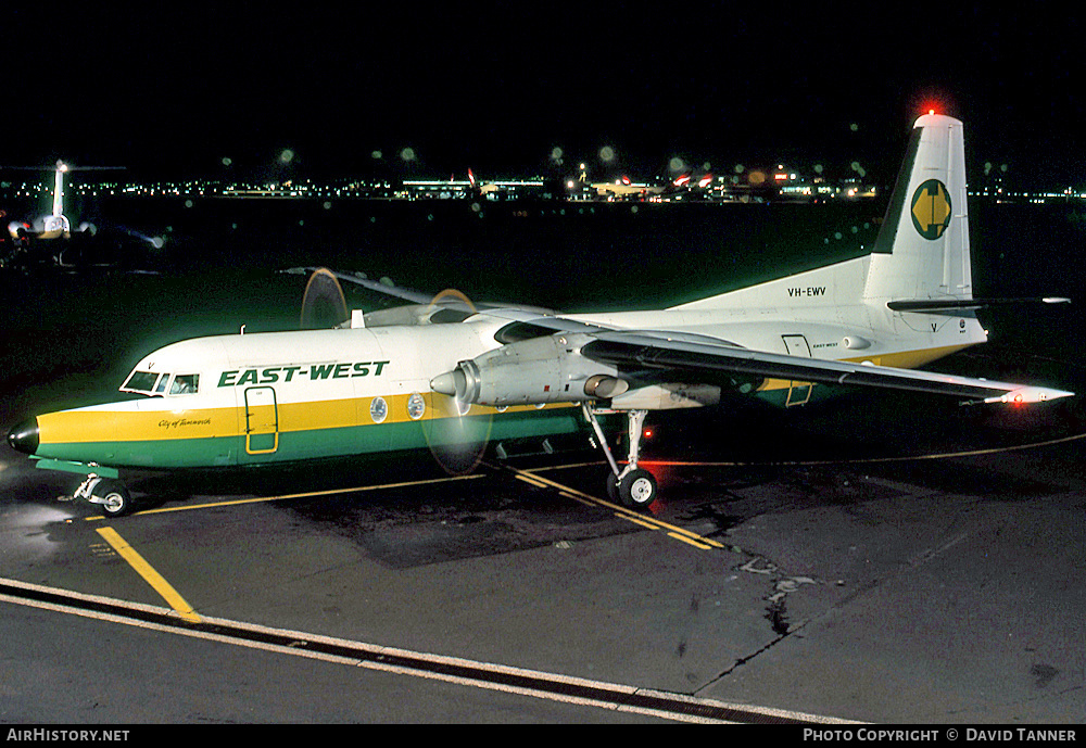 Aircraft Photo of VH-EWV | Fokker F27-500 Friendship | East-West Airlines | AirHistory.net #41368