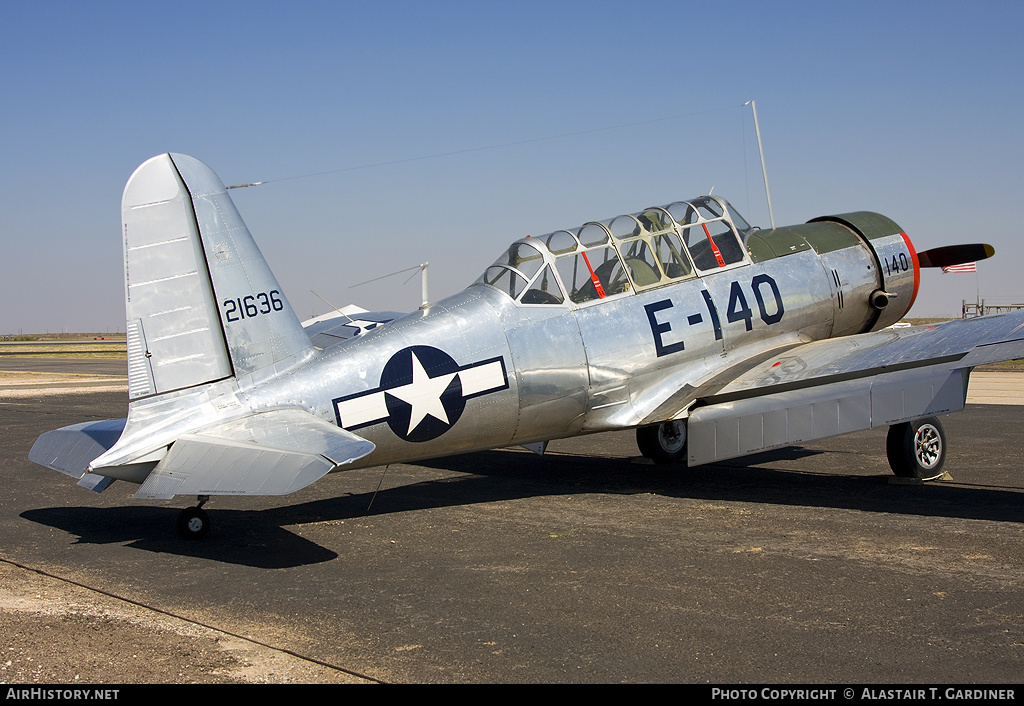 Aircraft Photo of N56985 / 21636 | Vultee BT-13 Valiant | USA - Air Force | AirHistory.net #41448