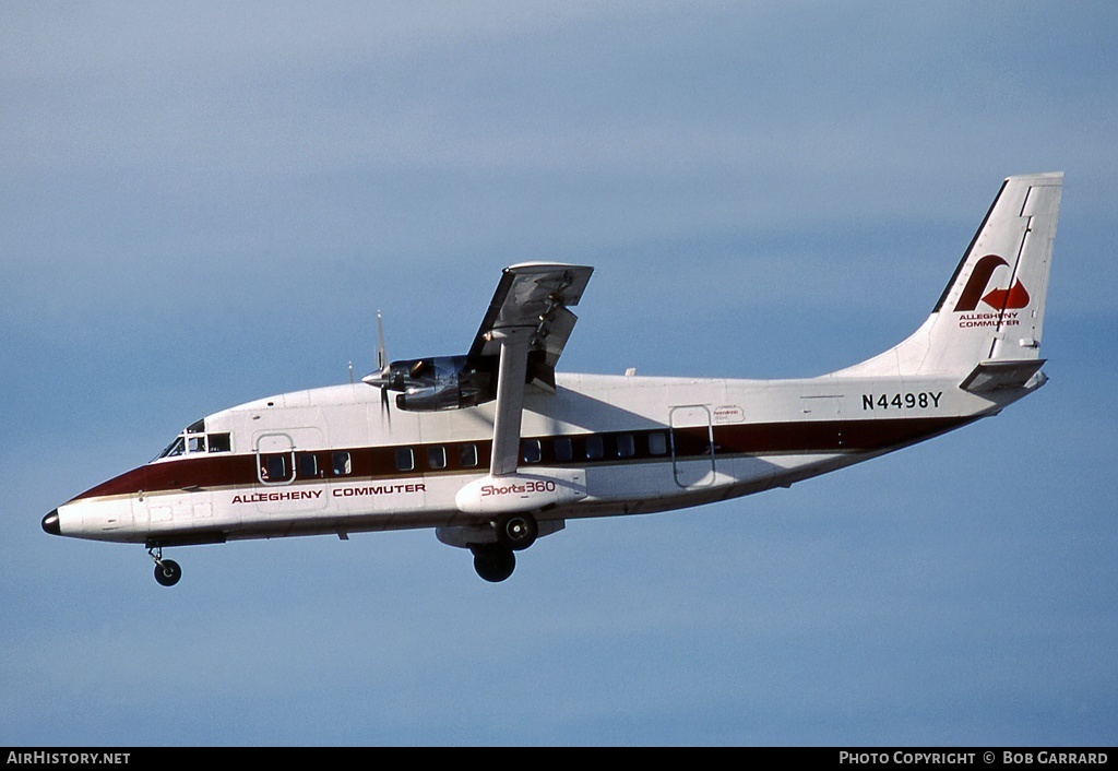 Aircraft Photo of N4498Y | Short 360-100 | Allegheny Commuter | AirHistory.net #41468
